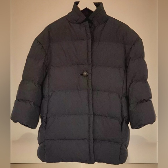 Not your typical Jacket! J.CREW Stylish Hip-Length Chevron Pattern Cruelty Free - Picture 1 of 9